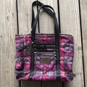 Coach Tote Purple & Pink